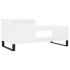 Mesa de centro madera contrachapada blanco 100x50x45