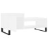 Mesa de centro madera contrachapada blanco 100x50x45