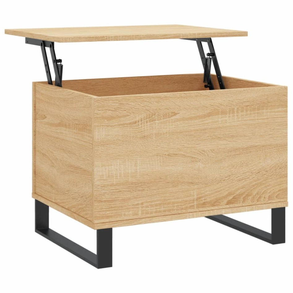 Mesa de centro madera contrachapada roble Sonoma 60x44,5x45