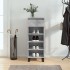 Mueble zapatero madera contrachapada gris hormigón 40x36x105