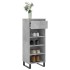 Mueble zapatero madera contrachapada gris hormigón 40x36x105