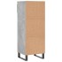 Mueble zapatero madera contrachapada gris hormigón 40x36x105