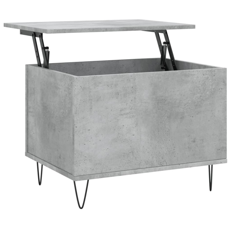 Mesa de centro madera contrachapada gris hormigón 60x44,5x45