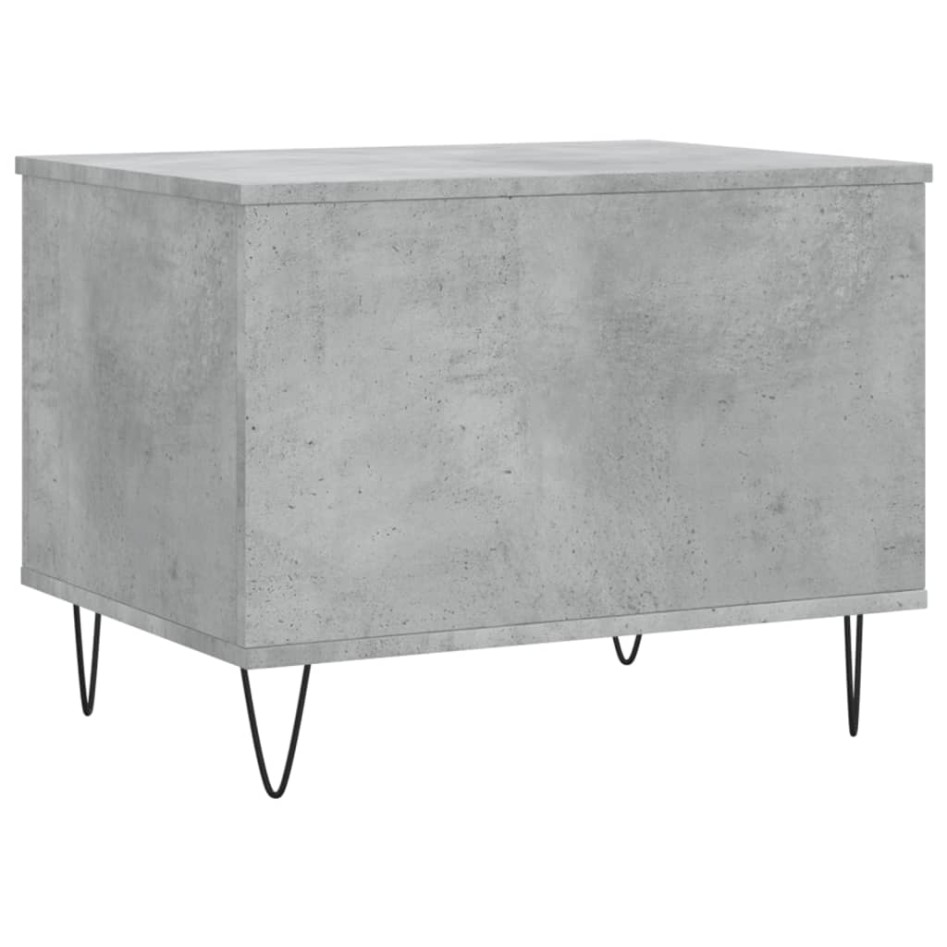 Mesa de centro madera contrachapada gris hormigón 60x44,5x45
