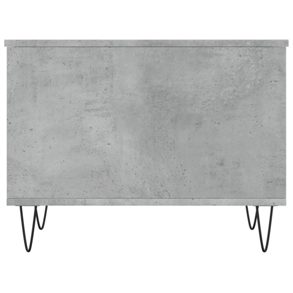 Mesa de centro madera contrachapada gris hormigón 60x44,5x45
