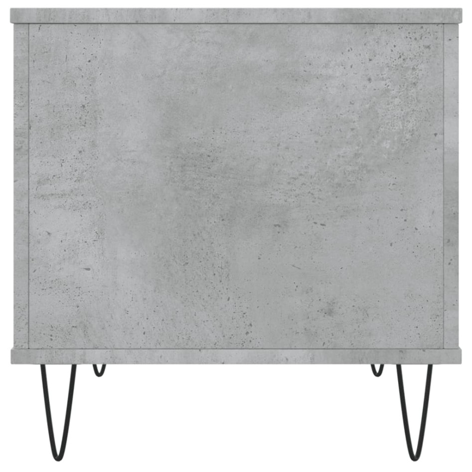 Mesa de centro madera contrachapada gris hormigón 60x44,5x45