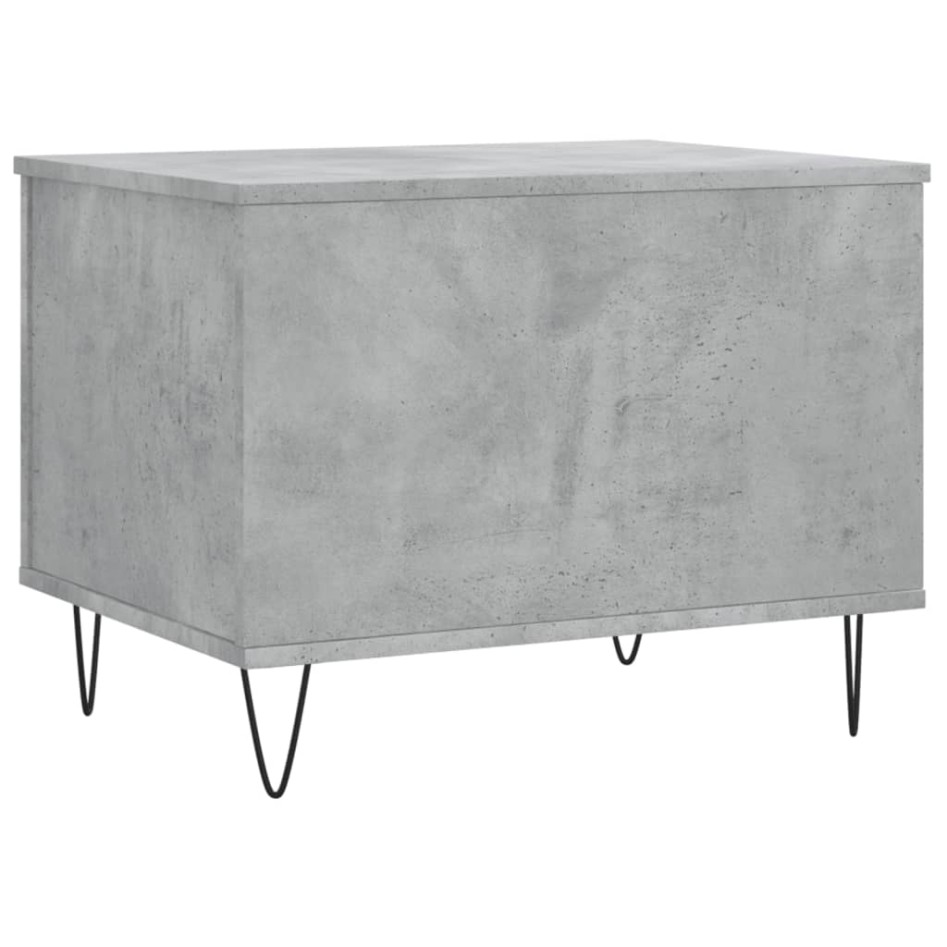 Mesa de centro madera contrachapada gris hormigón 60x44,5x45