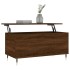 Mesa de centro madera contrachapada roble marrón 90x44,5x45