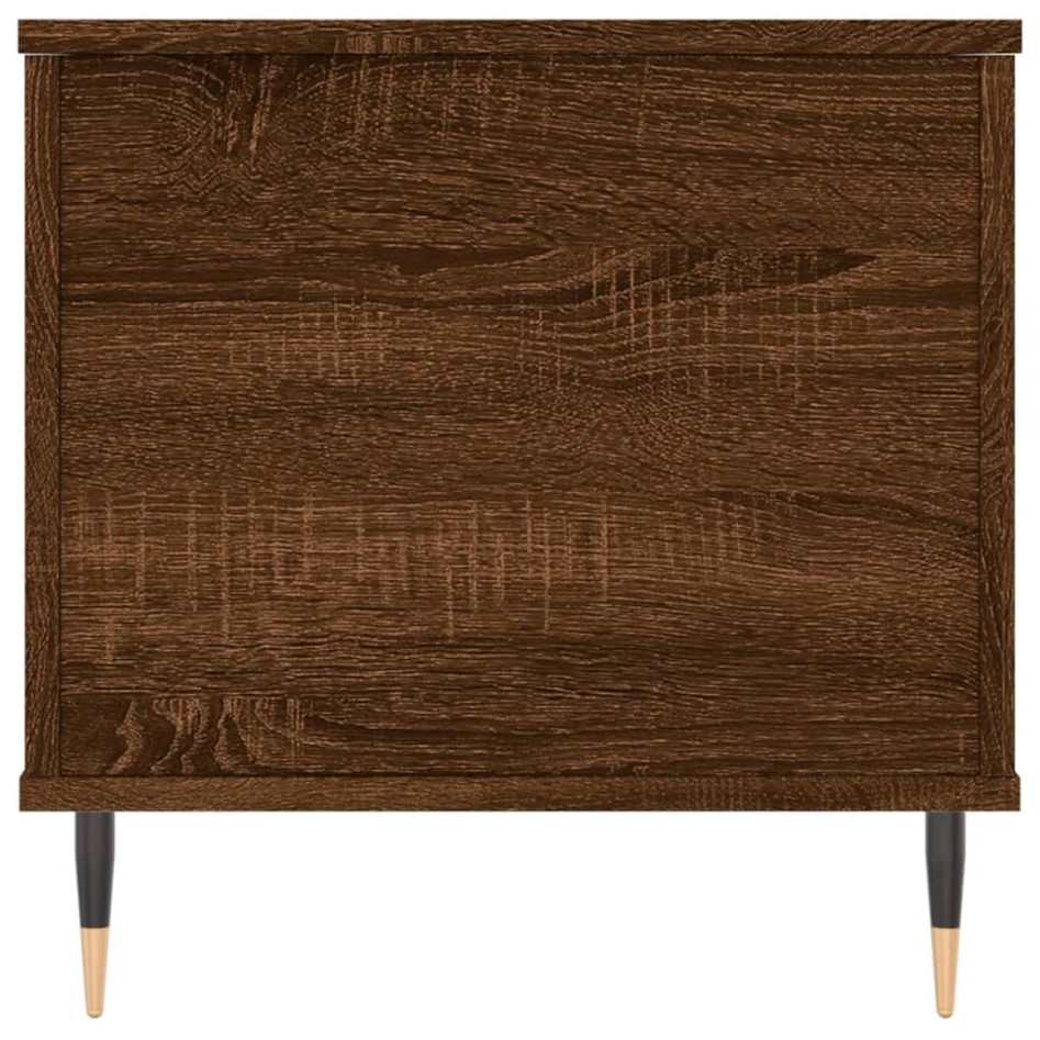 Mesa de centro madera contrachapada roble marrón 90x44,5x45