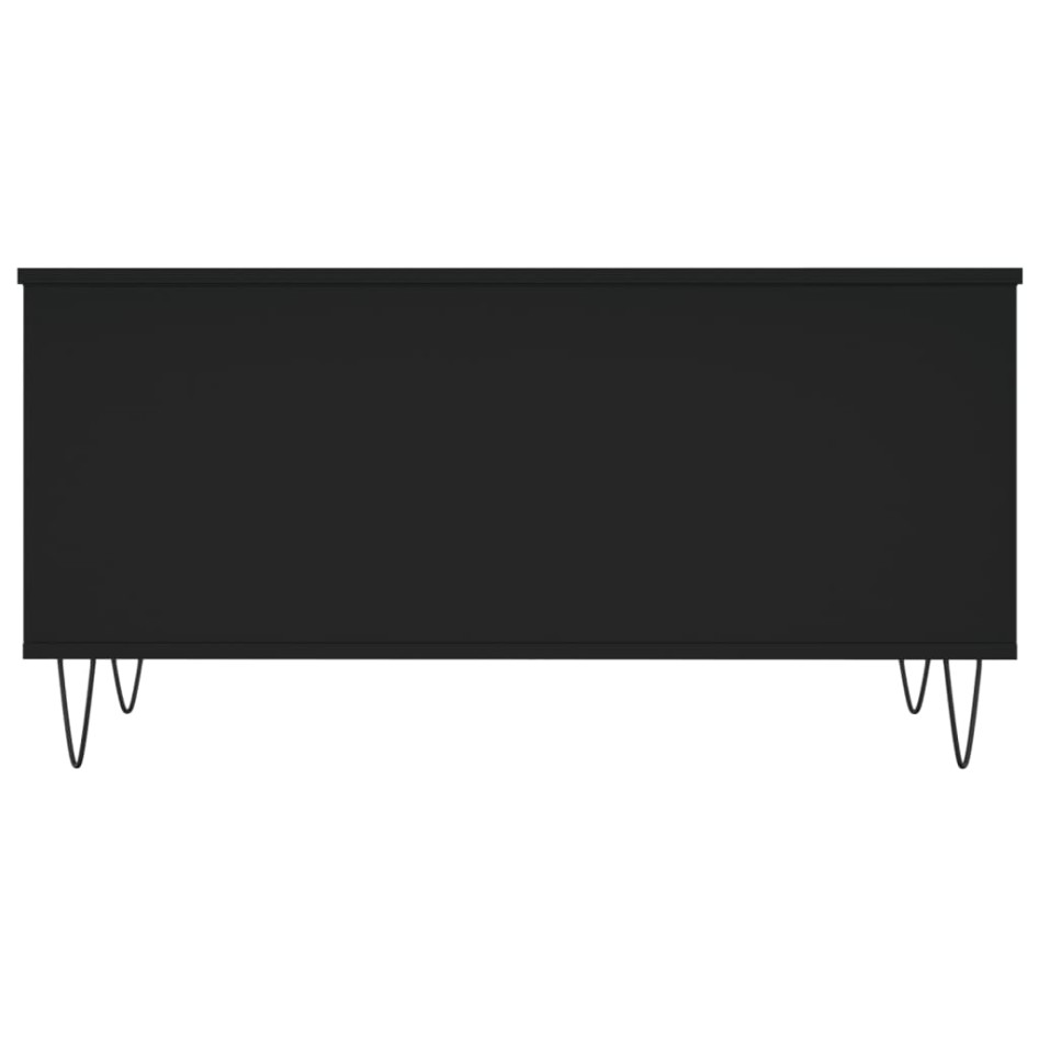 Mesa de centro madera contrachapada negro 90x44,5x45