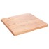 Encimera baño madera maciza tratada marrón claro 60x60x(2-4)