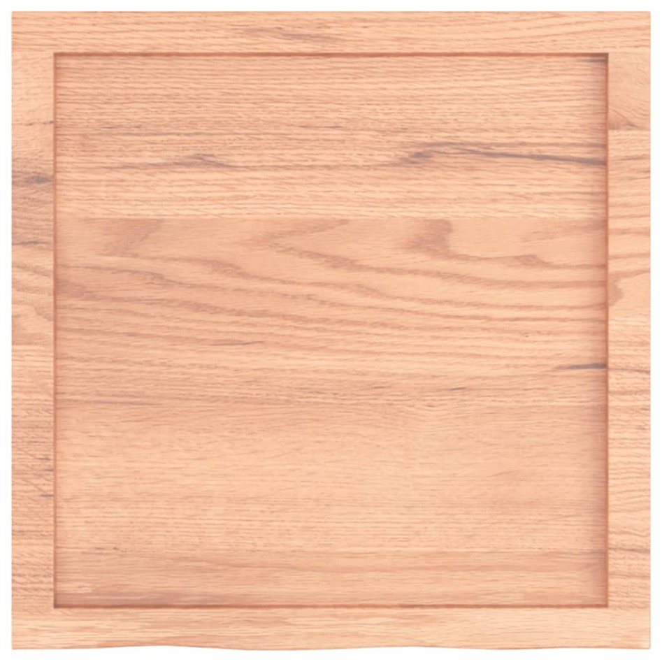 Encimera baño madera maciza tratada marrón claro 60x60x(2-4)