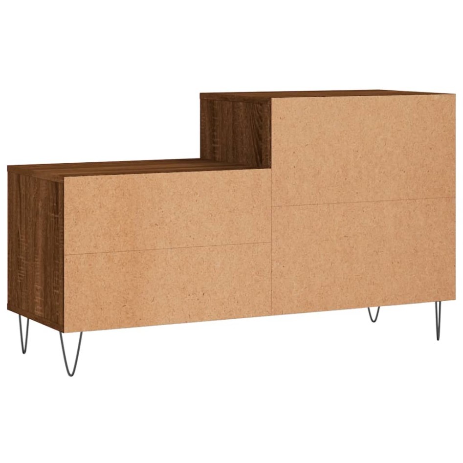 Mueble zapatero madera contrachapada roble marrón 102x36x60