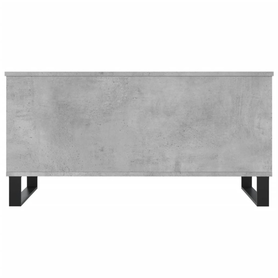 Mesa de centro madera contrachapada gris hormigón 90x44,5x45