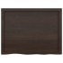 Encimera baño madera maciza tratada marrón oscuro