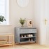 Mueble zapatero madera contrachapada gris hormigón 70x36x60