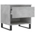 Mesas centro 2 uds madera ingeniería gris hormigón 50x46x50