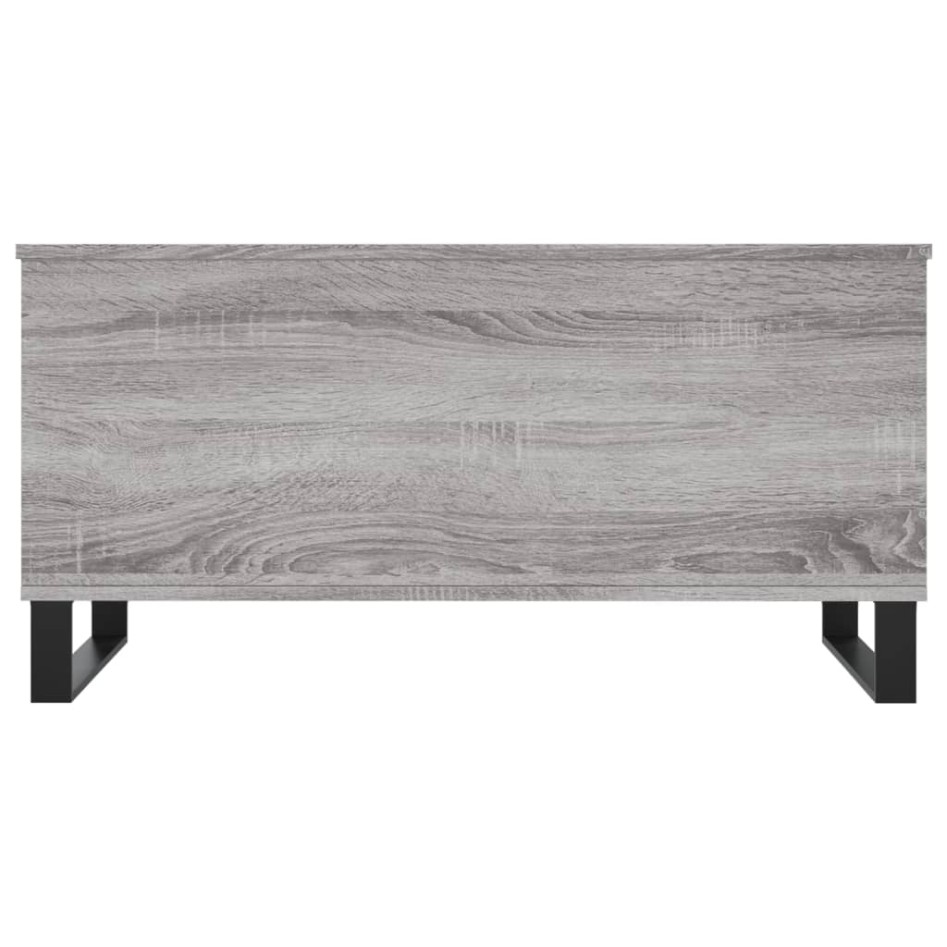 Mesa de centro madera contrachapada gris Sonoma 90x44,5x45