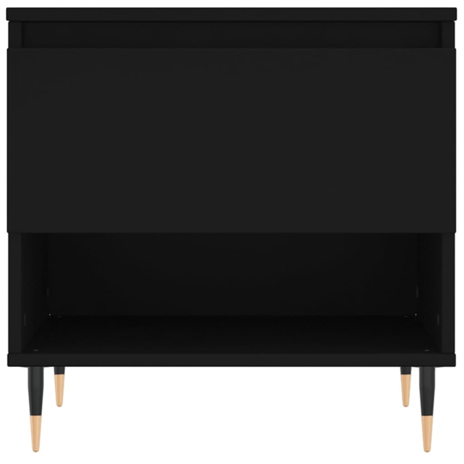 Mesas de centro 2 uds madera de ingeniería negro 50x46x50