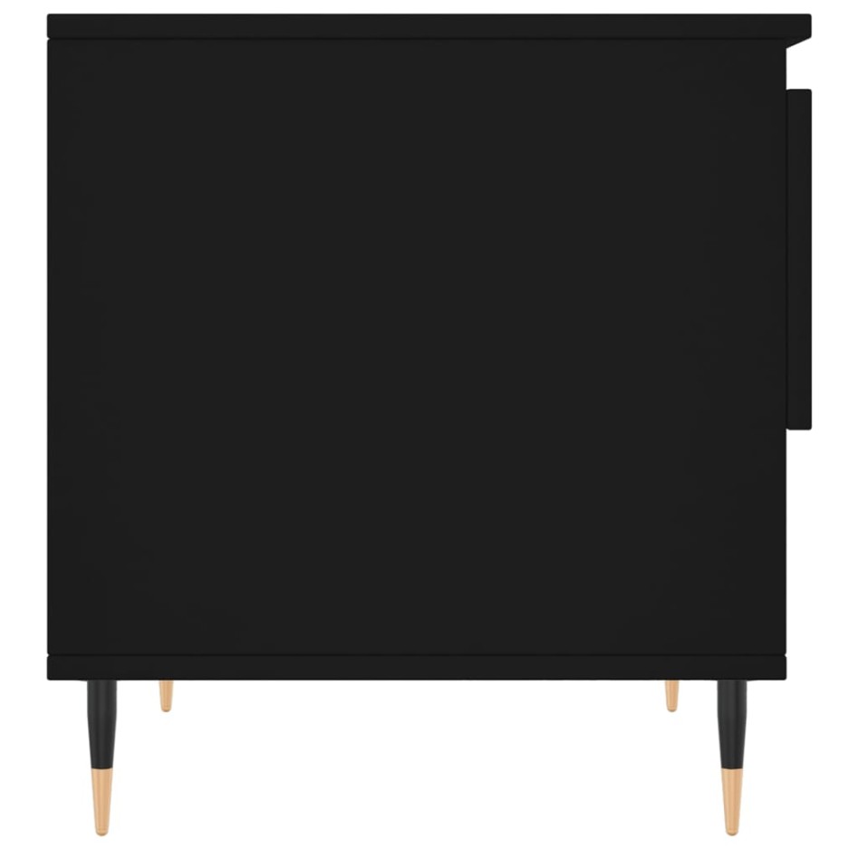 Mesas de centro 2 uds madera de ingeniería negro 50x46x50