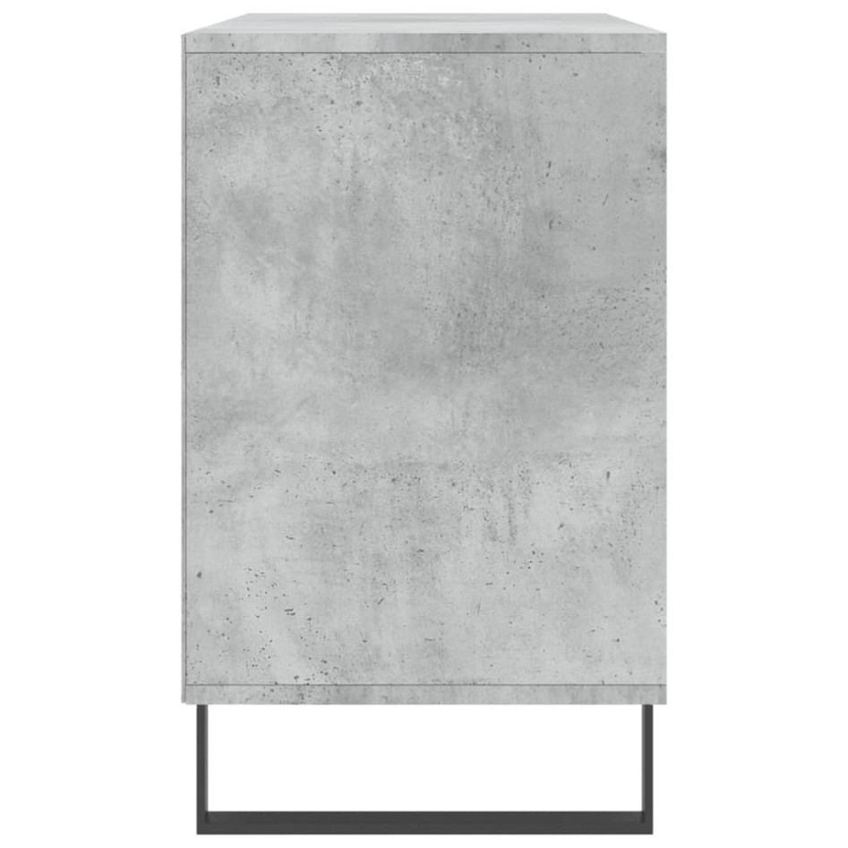 Mueble zapatero madera contrachapada gris hormigón 102x36x60