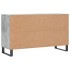 Mueble zapatero madera contrachapada gris hormigón 102x36x60