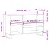 Mueble zapatero madera contrachapada gris hormigón 102x36x60