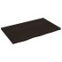 Encimera baño madera maciza tratada marrón oscuro 80x50x2