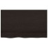 Encimera baño madera maciza tratada marrón oscuro 80x50x2