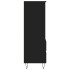 Aparador alto madera contrachapada negro 40x36x110