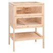Jaula para hámster madera maciza abeto 55x40x80 cm