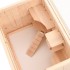 Jaula para hámster madera maciza abeto 55x40x80