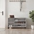 Mueble zapatero madera contrachapada gris Sonoma 102x36x60