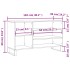 Mueble zapatero madera contrachapada gris Sonoma 102x36x60