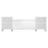 Mueble para TV madera contrachapada blanco brillo 160x35x55