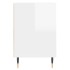 Mueble para TV madera contrachapada blanco brillo 160x35x55