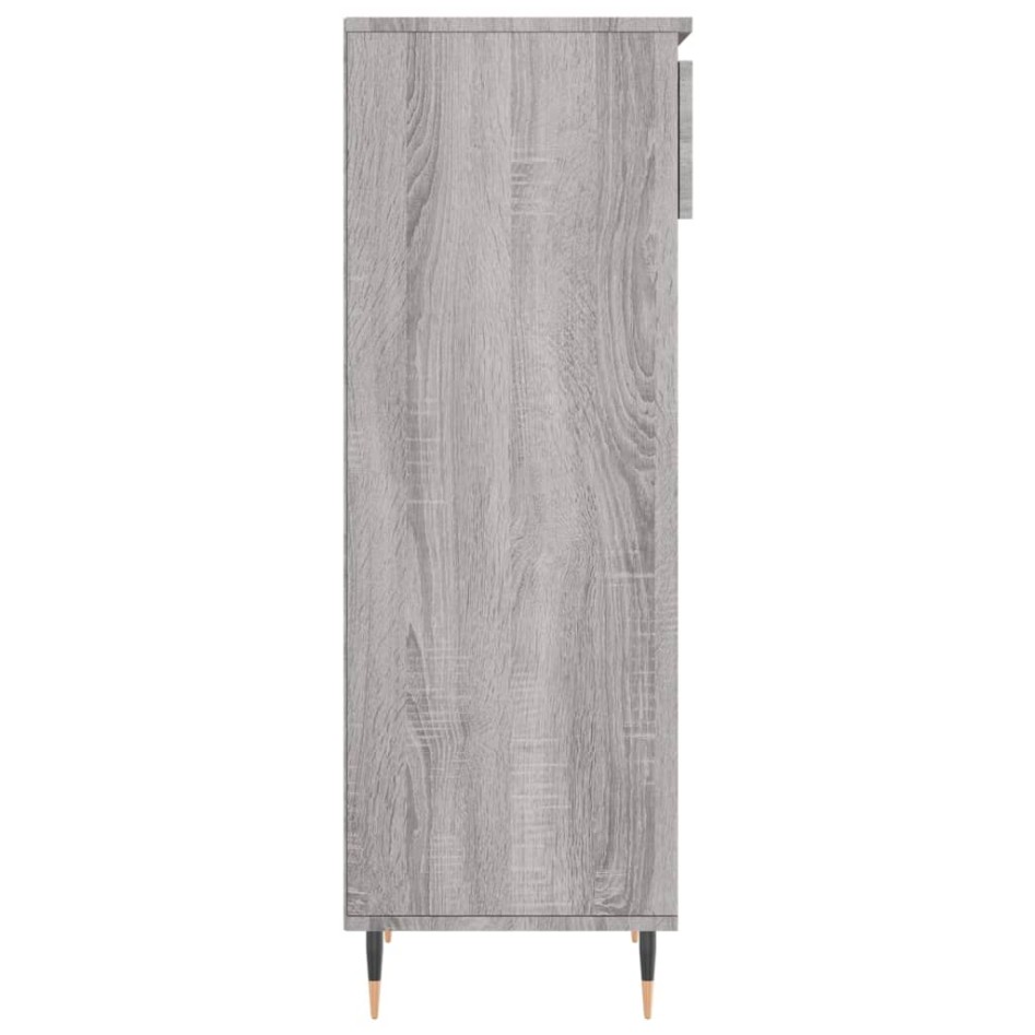 Mueble zapatero madera contrachapada gris Sonoma 40x36x105