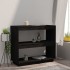 Estantería de madera maciza de pino negra 80x35x71