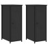 Mesitas de noche 2 uds madera de ingeniería negro 32x42x80