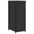 Mesitas de noche 2 uds madera de ingeniería negro 32x42x80