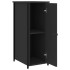 Mesitas de noche 2 uds madera de ingeniería negro 32x42x80