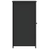 Mesitas de noche 2 uds madera de ingeniería negro 32x42x80