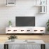 Mueble de TV madera de ingeniería blanco 150x36x30