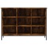 Zapatero madera de ingeniería roble ahumado 100x35x70