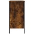 Zapatero madera de ingeniería roble ahumado 100x35x70