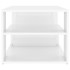 Mesa de centro madera contrachapada blanco brillo 100x50x40