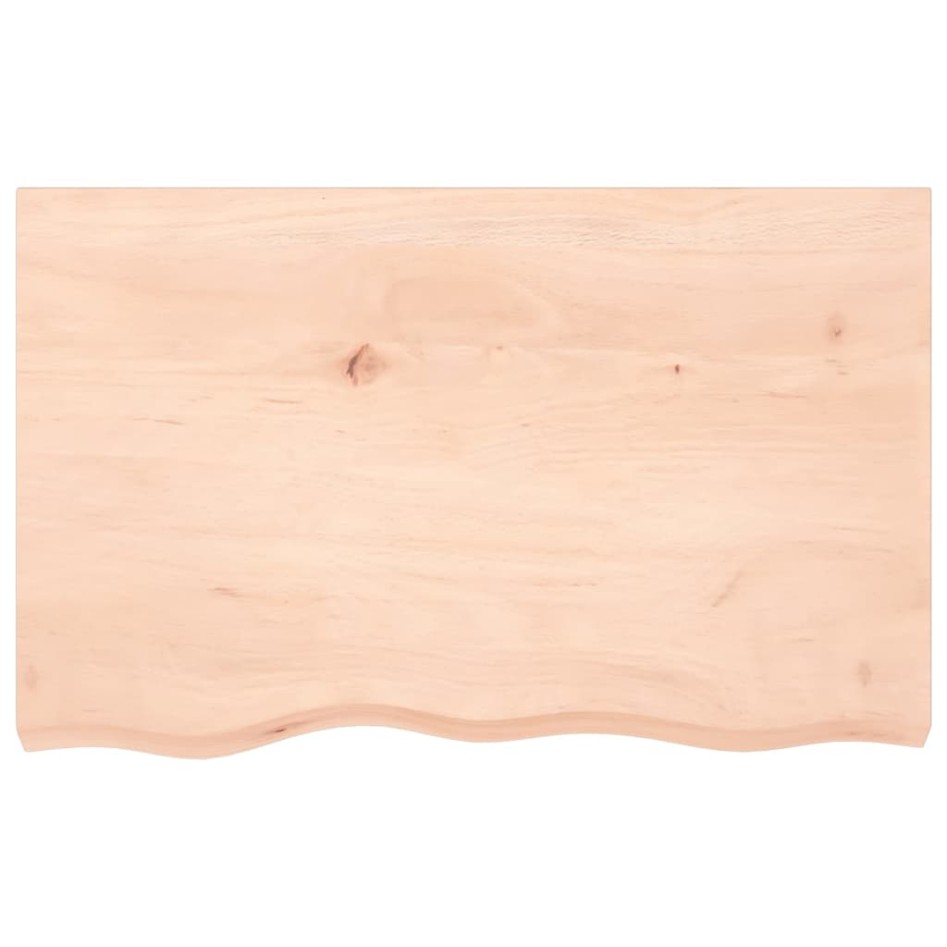 Tablero de mesa madera maciza roble sin tratar 80x50x(2-6)