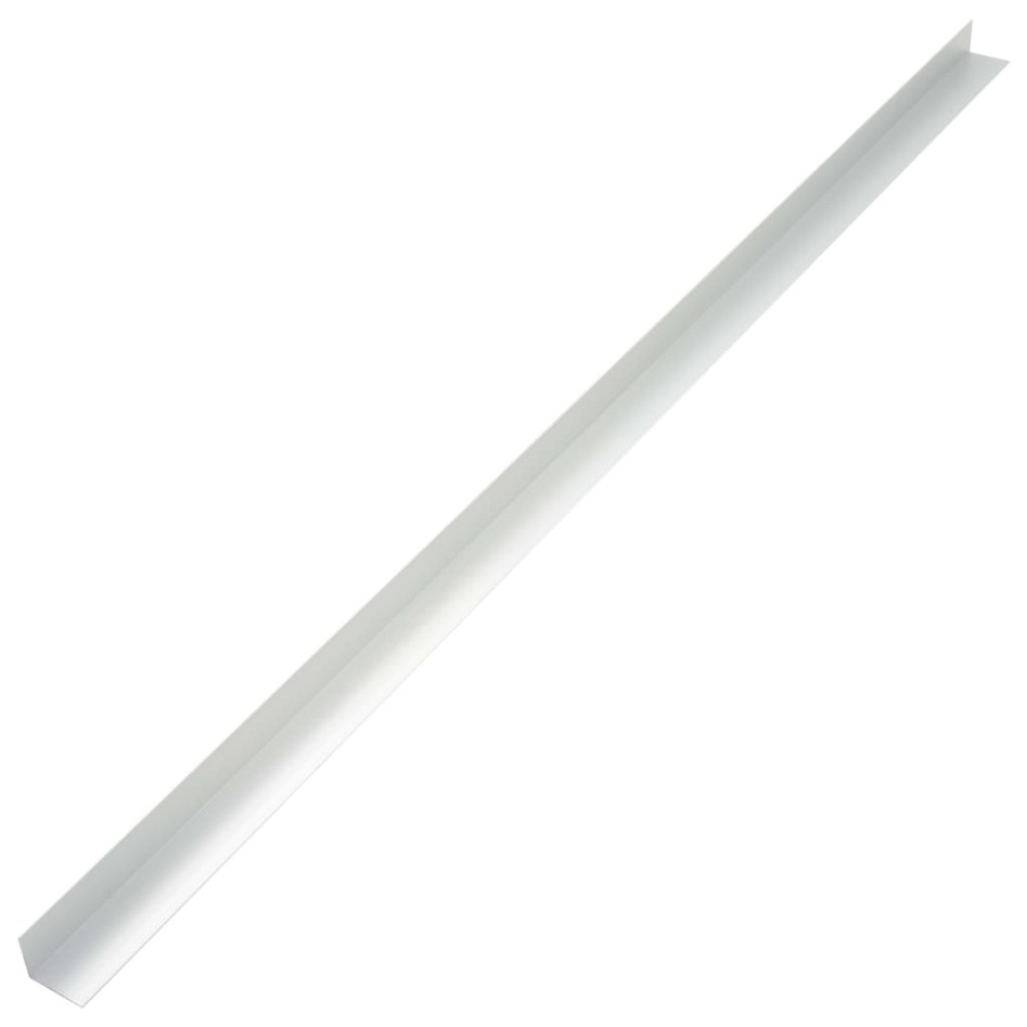 Moldura de ángulo de porche aluminio 5 unidades 170 cm