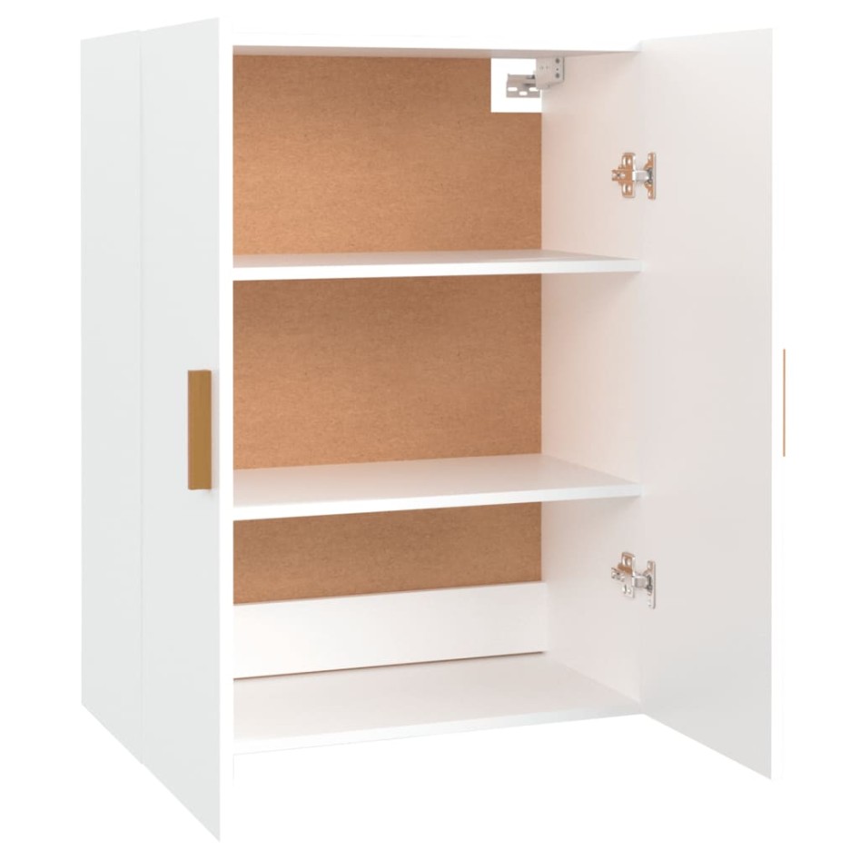 Armario de pared colgante blanco 69,5x34x90