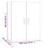 Armario de pared colgante blanco 69,5x34x90